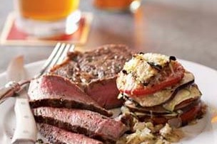 Eggplant &amp;amp; Tomato Stacks