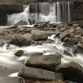Falls in the Park by Nick Cancilliere - Landscapes Waterscapes