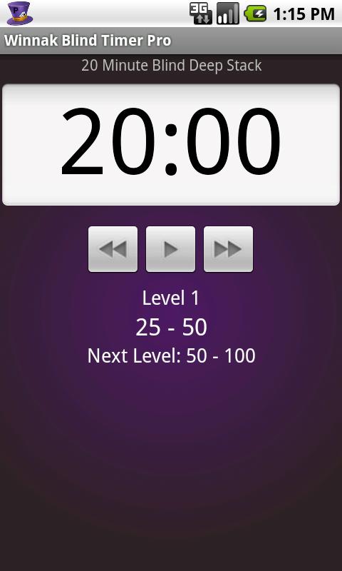 Android application Winnak Blind Timer Pro screenshort