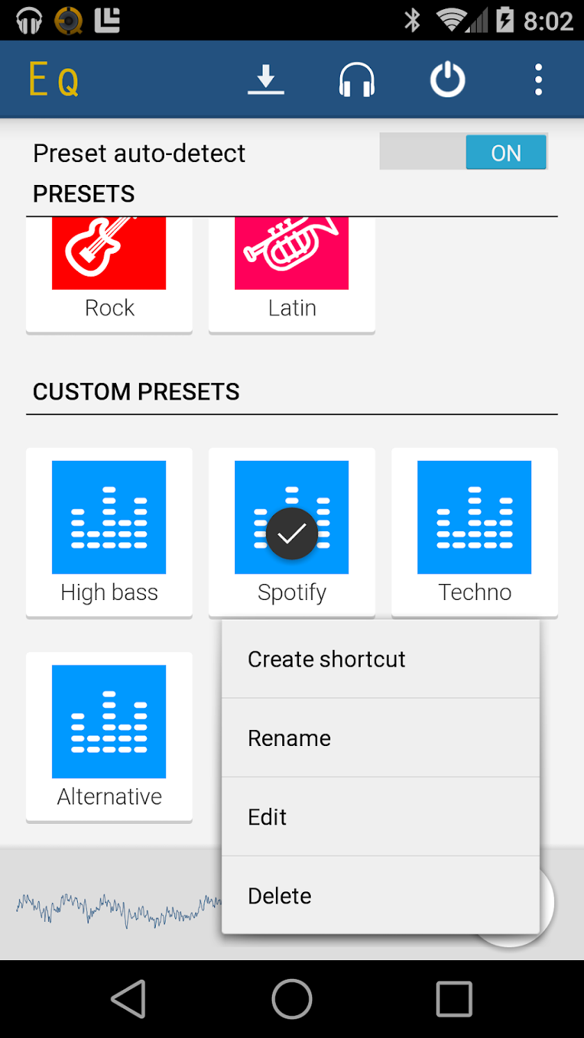Equalizer Screen 2