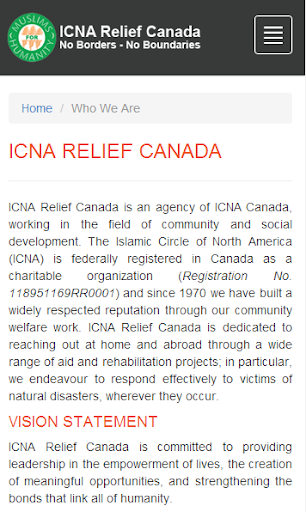 【免費商業App】ICNA Relief Canada-APP點子