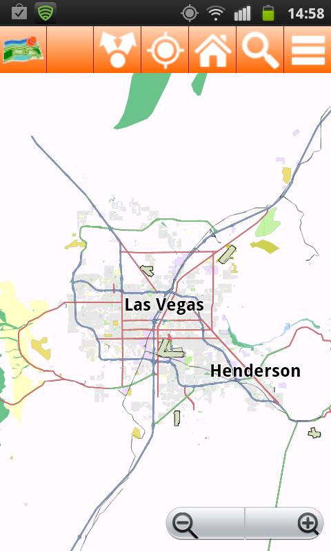 Las Vegas Offline mappa Map Screen 2