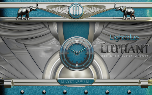 【免費個人化App】Clock Widget Lightblue Eleplan-APP點子