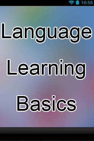 Language Learning Basics