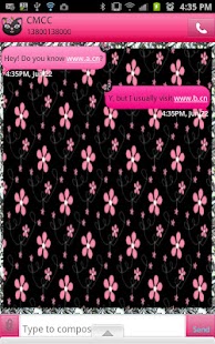 Free GO SMS - Kitty Flower Cat APK