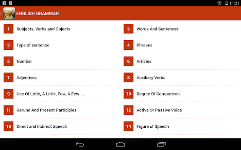 English Grammar Book - screenshot thumbnail