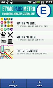 Android application Paris Metro Etymology screenshot