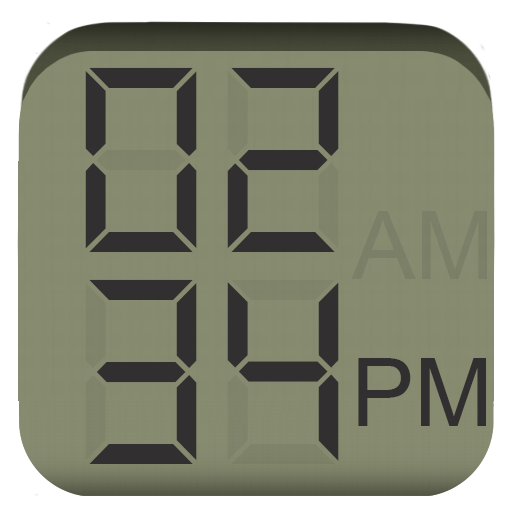 Classic Digital Vertical Clock LOGO-APP點子