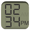 Classic Digital Vertical Clock mobile app icon