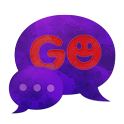 GO SMS Theme Dark Purple logo