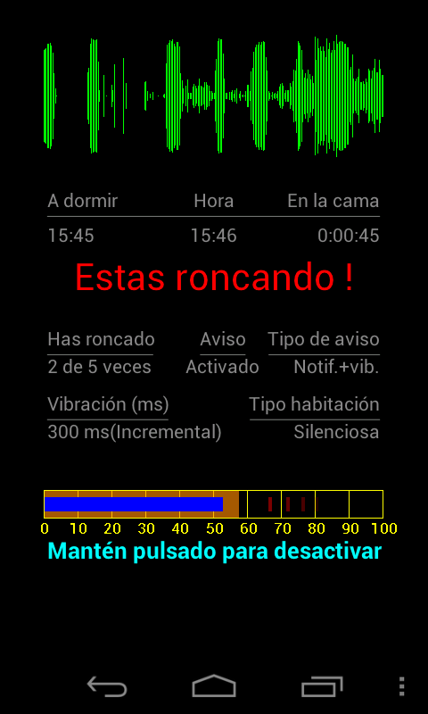 Android application Stop snoring personalised FULL screenshort