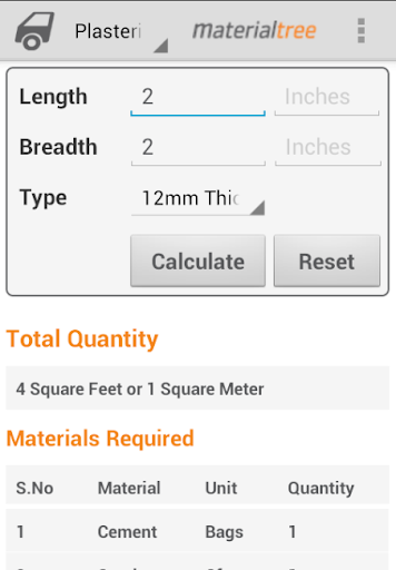 Building Materials Calculators