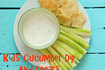 Kids Cucumber Dip and Spears