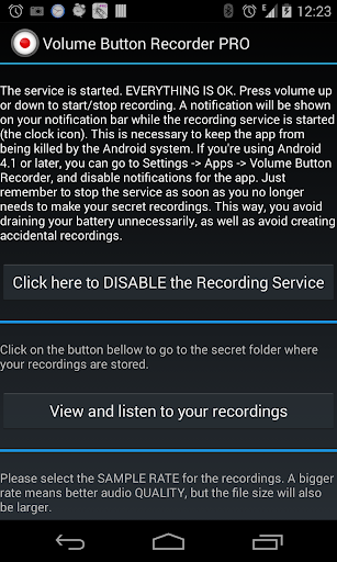 Volume Button Recorder FREE