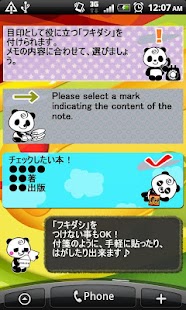 Memo Pad Panda sticky note