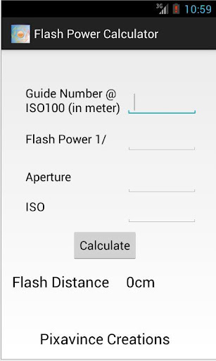 Flash Power Calculator