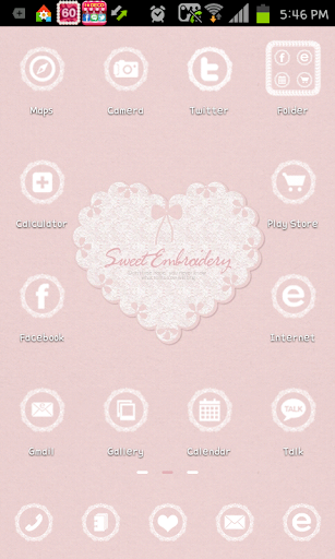 【免費個人化App】Embroidery go launcher theme-APP點子