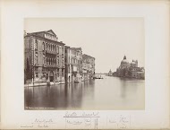 Canal Grande met paleizen, de basiliek van Santa Maria della Salute en de Fondamente Salute in Venetië