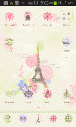 Love is go launcher theme