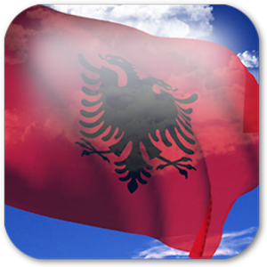 3D Albania Flag logo