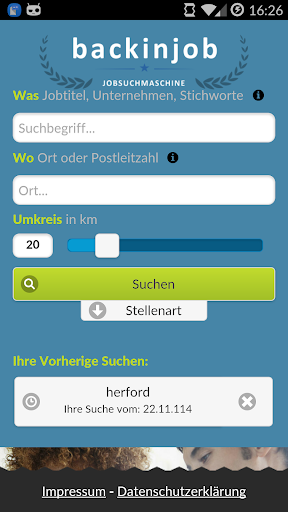 Jobsuche - aktuelle Job App