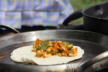 Crab and Cactus Tacos