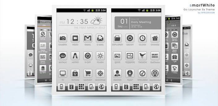 SmartWhite Go Launcher theme APK v1.0