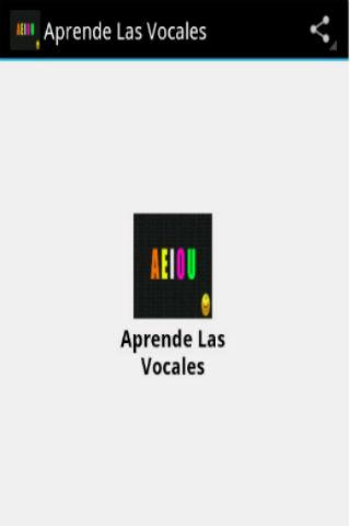 Aprendiendo Las Vocales