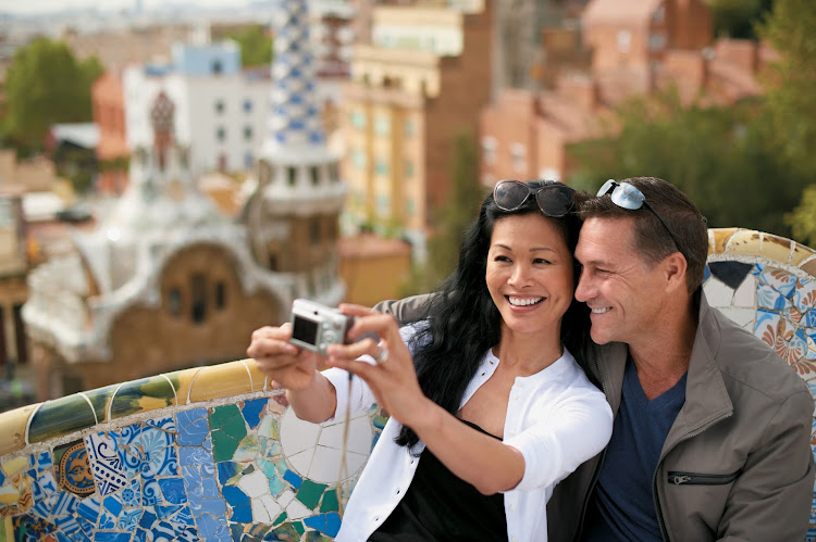 Visit Antoni Gaudí's Parc Güell and capture a memory while in Barcelona during a shore excursion on Paul Gauguin Cruises' Tere Moana — or on a pre- or post-cruise stay.