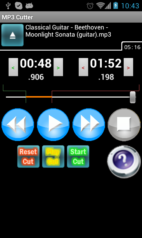 MP3 Cutter Pro - screenshot