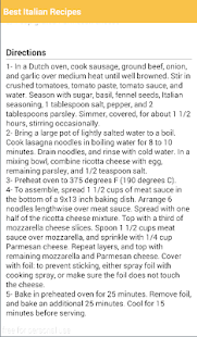 Best Italian Recipes Screenshots 4
