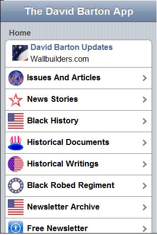 Android application Ultimate David Barton App screenshort