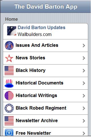 Ultimate David Barton App Screen 1