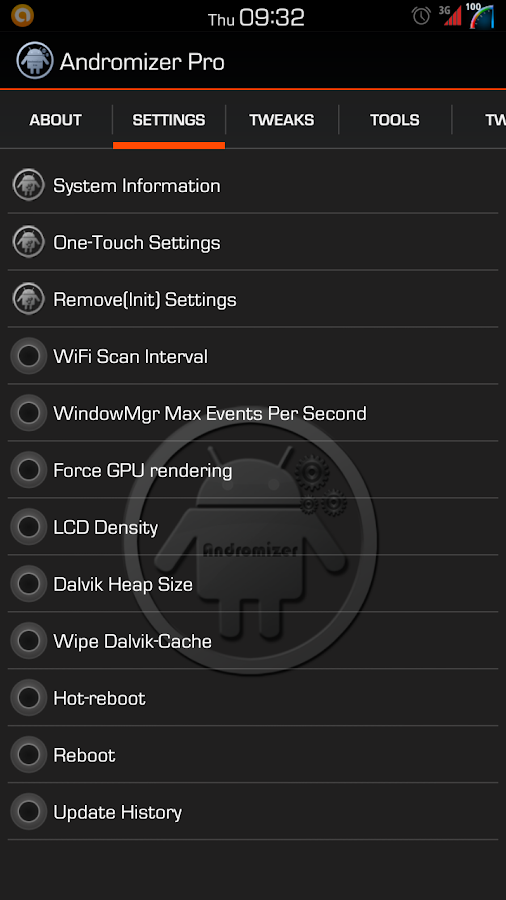 Andromizer Pro - screenshot