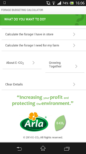 Arla Forage Budgeting App