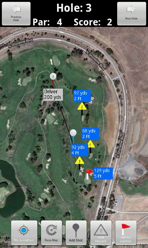 Caddie Stats Golf GPS Screen 3