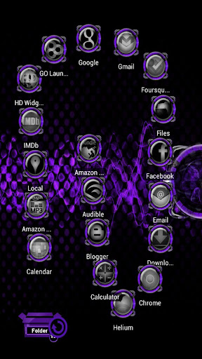 【免費個人化App】Bionic Launcher Theme Purple-APP點子