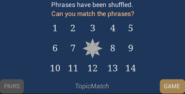 TopicMatch - dialog match game Screenshots 0