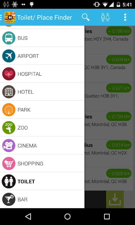 Toilet & Place Finder Free Download
