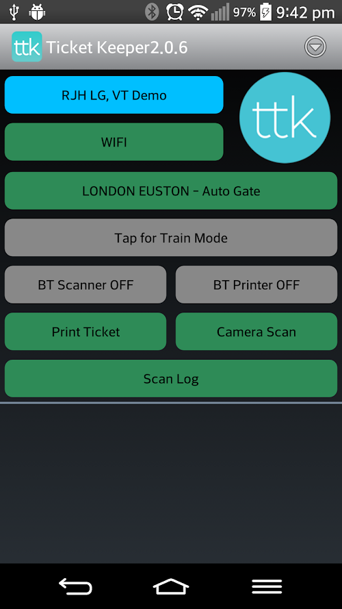 Android application ttkMobile screenshort