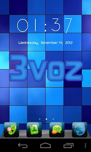 3voz GO Launcher Theme - Blue