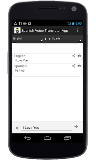 Spanish Voice Translator App