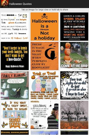 Halloween Quotes Sticker Card