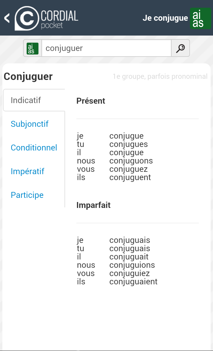 French spellchecker Screen 3