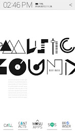 Typo White atom theme poster 1