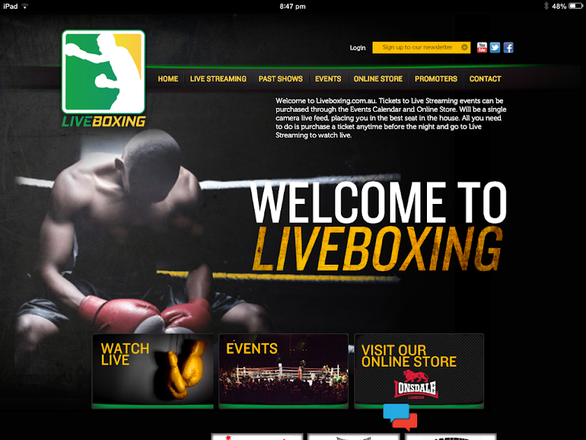 Liveboxing.com.au Screen 2