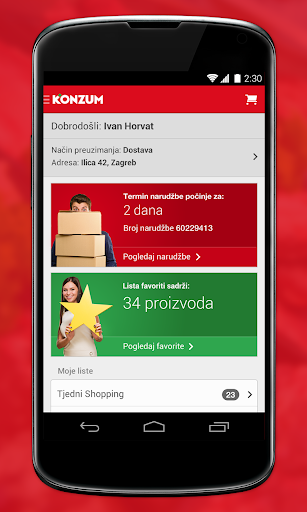 Konzum Mobile Application