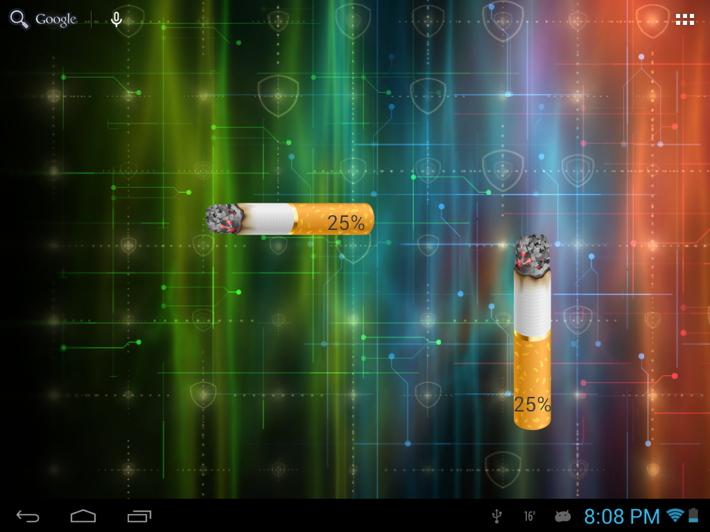 Sigara Pil HD Widget - screenshot