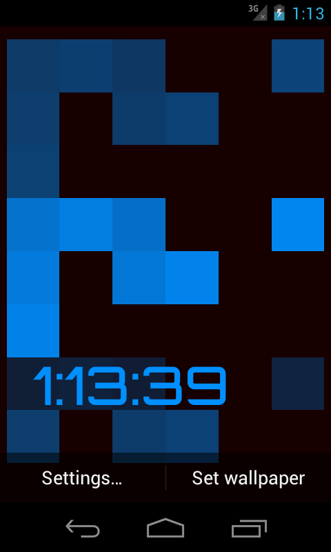 Android application Binary Clock Pro Version screenshort