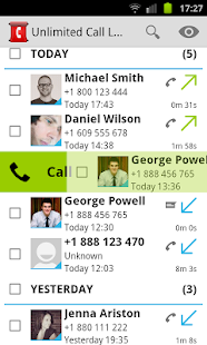 Unlimited Call Log - screenshot thumbnail